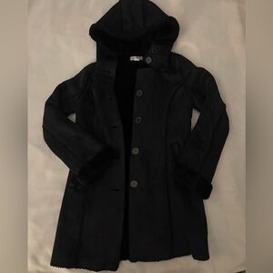 Le Château Faux Suede Hooded Coat - Juniors XL or Women’s XS